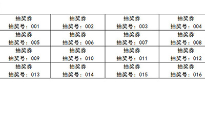 Word如何批量制作抽奖券 Word批量制作抽奖券教程方法截图