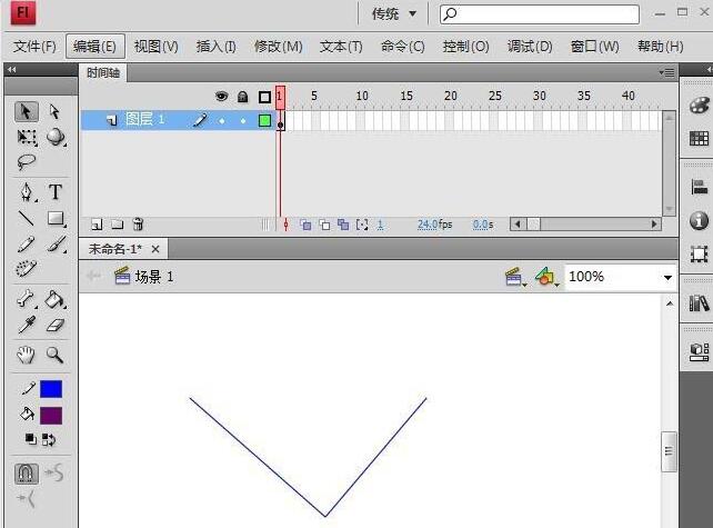 Flash变形线条并连接的操作教程截图