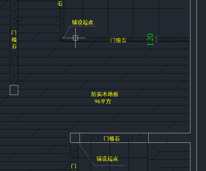 CAD绘制地面铺设图纸的详细操作截图