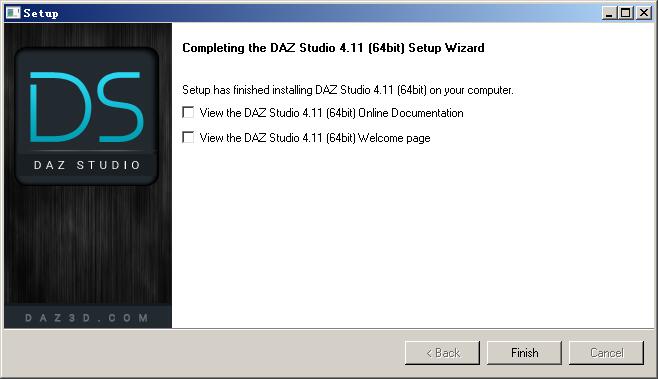 DAZ Studio进行安装的操作教程截图