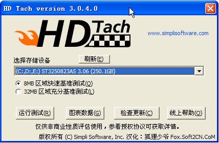 HD Tach(硬盘性能测试工具)