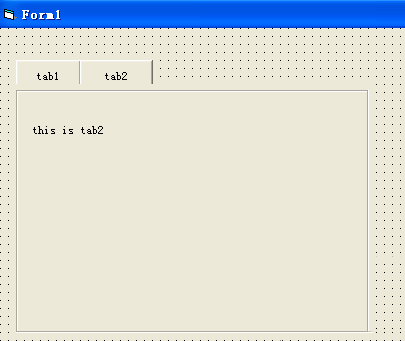 Visual Basic制作一个选项卡式的视窗窗口的操作方法截图