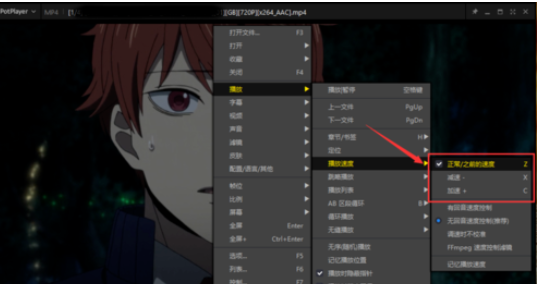 PotPlayer调整播放视频速度的方法步骤截图