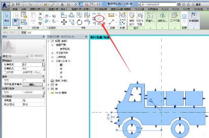 Revit绘制的构件进行整体缩放的操作方法截图
