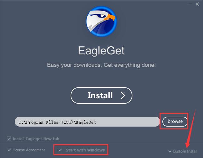 猎鹰eagleget安装的具体步骤截图