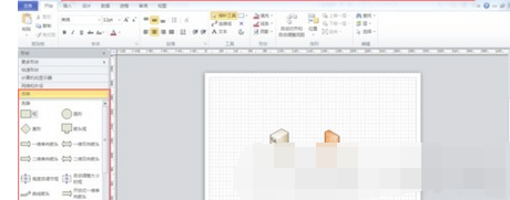 Microsoft Visio 2013添加形状的简单操作截图