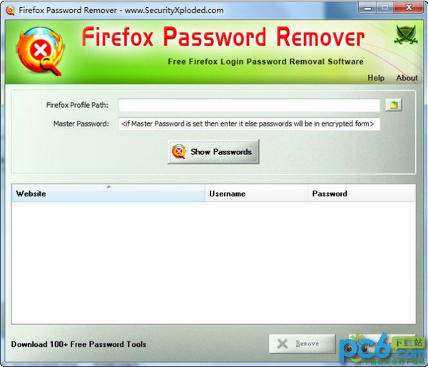 火狐密码清除工具(Firefox Password Remover)