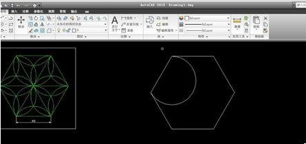 AutoCAD2016制作一个六角镶花图形的操作教程截图