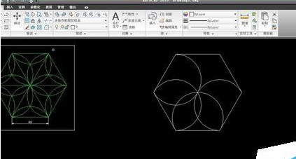 AutoCAD2016制作一个六角镶花图形的操作教程截图